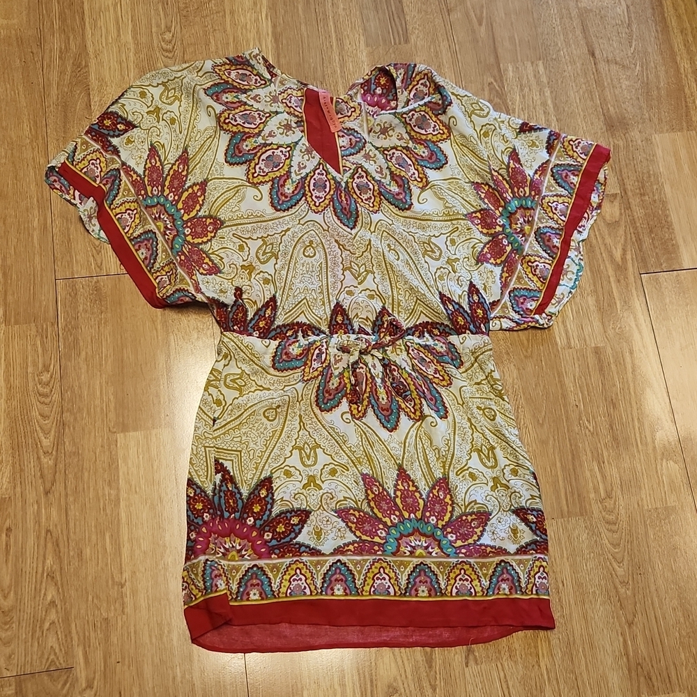 Eight Sixty boho scarf print dress sz XS